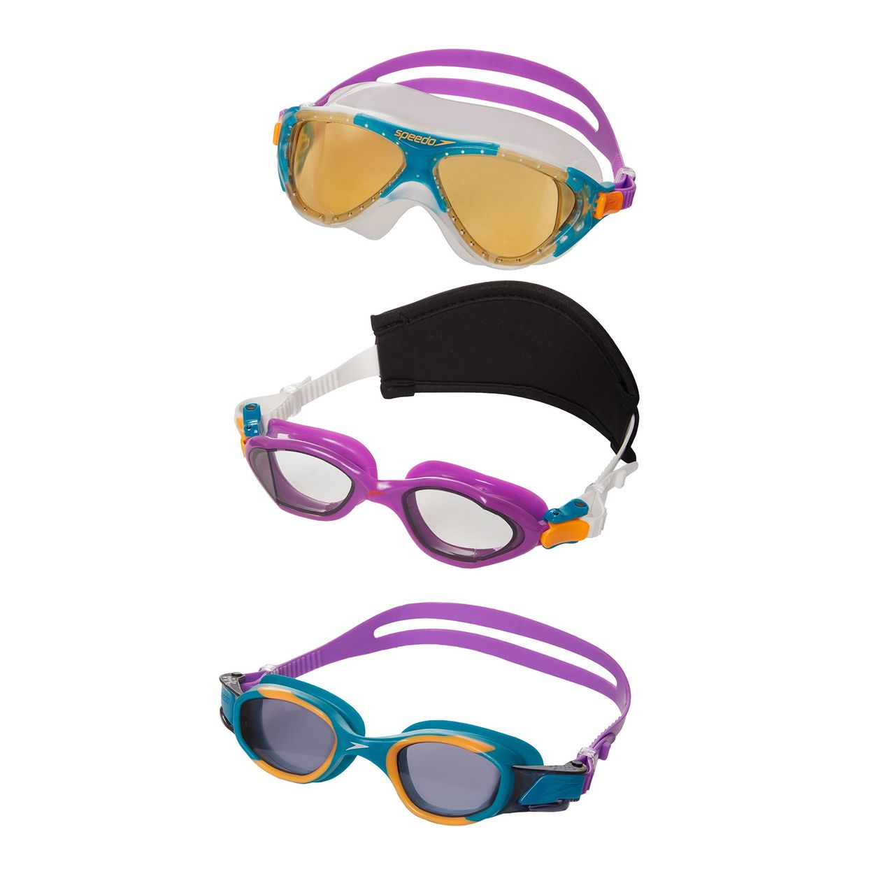 speedo junior goggles 3 pack