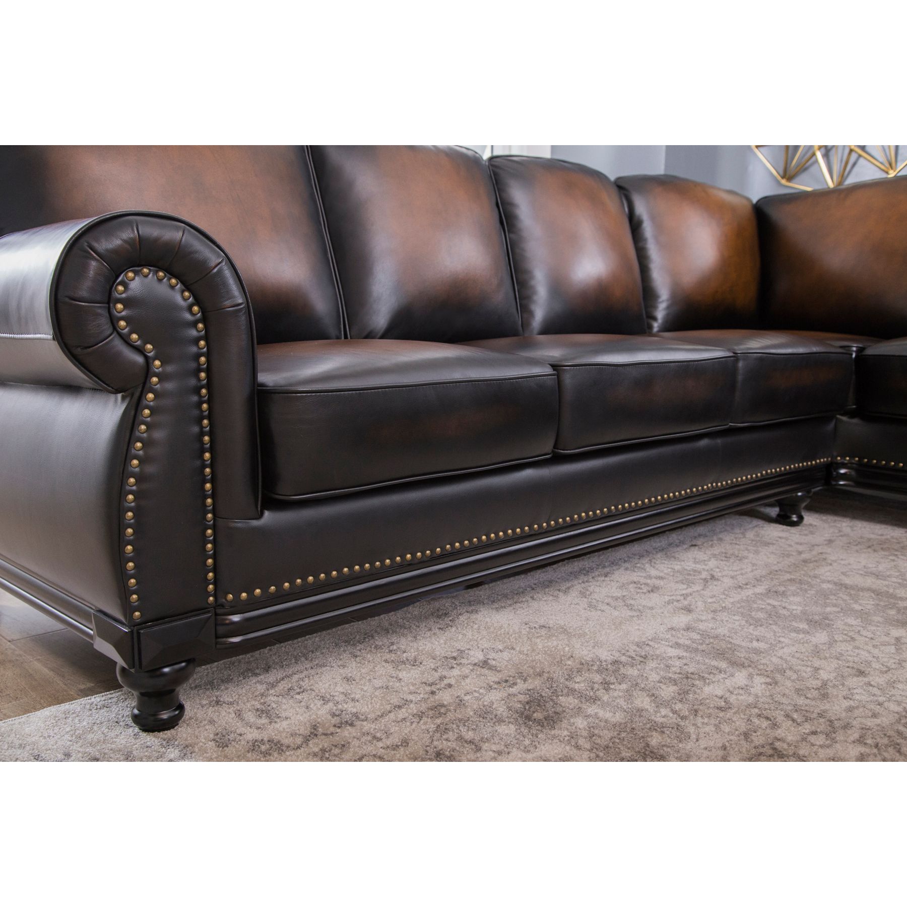 Venezia Top Grain Leather Sectional And Ottoman Living Room Set 0y0g Jpg