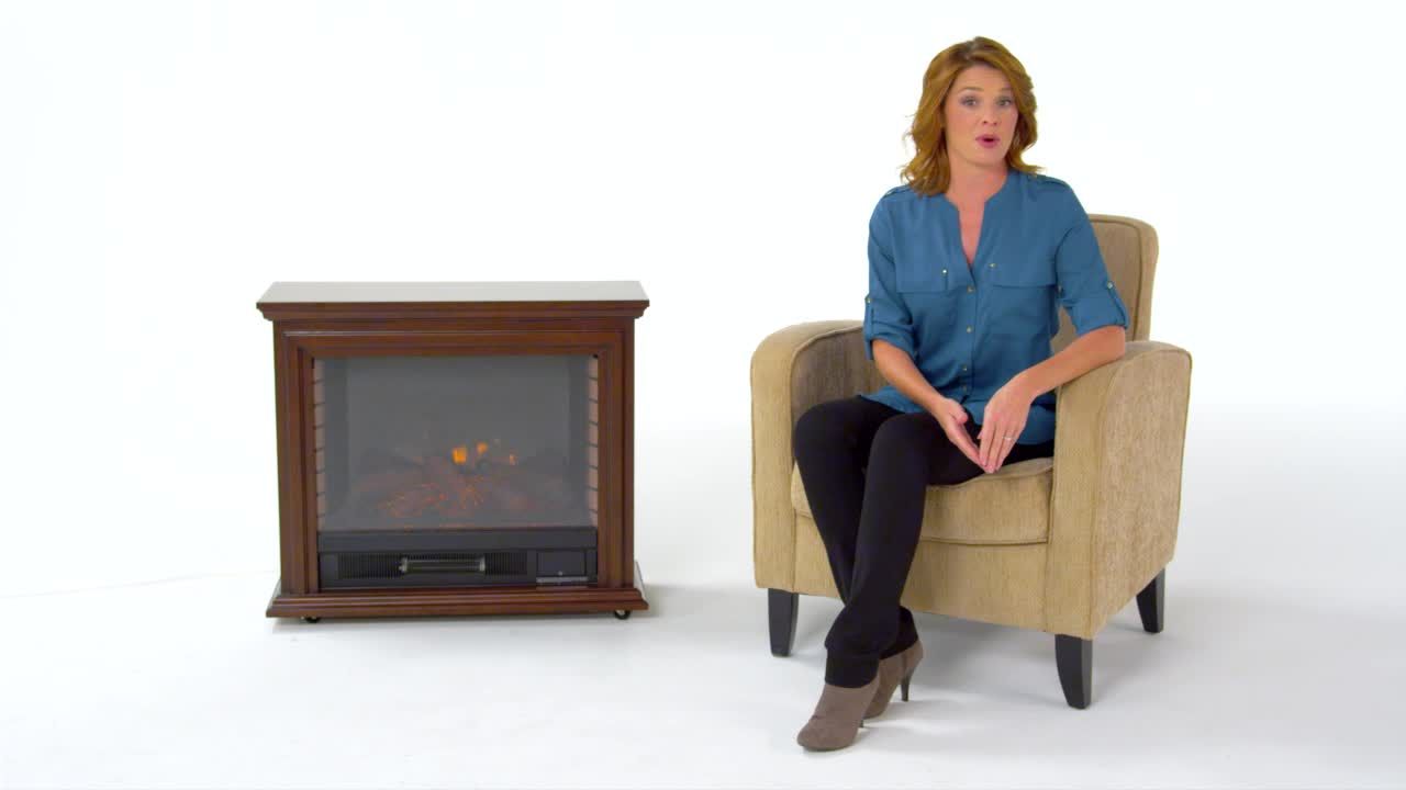 Pleasant Hearth 31 75 In W Cherry Infrared Quartz Electric Fireplace Pleasant Hearth 31 75 In W Cherry Infrared Quartz Electric Fireplace At Com