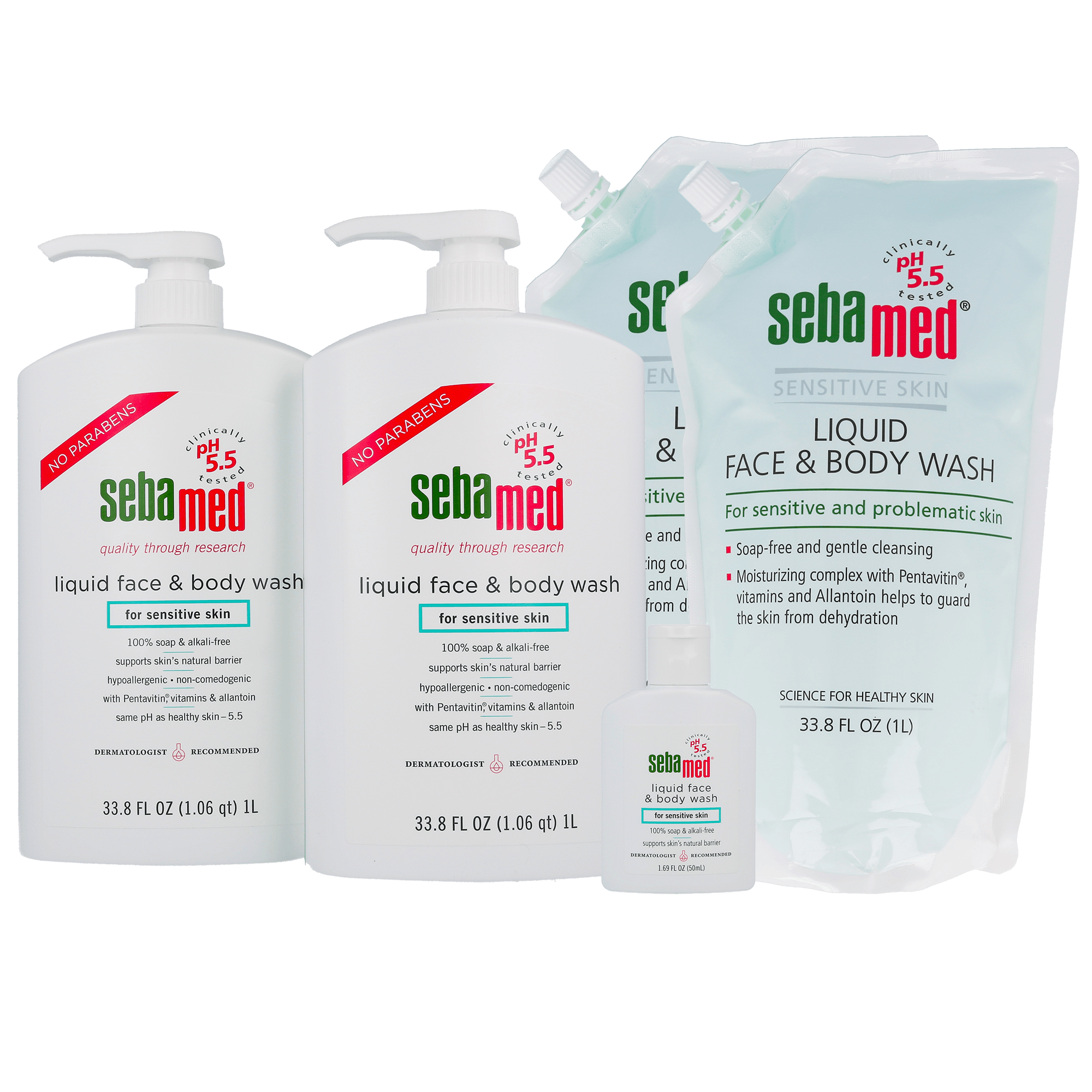 Sebamed Liquid Face & Body Wash With Refill Pack