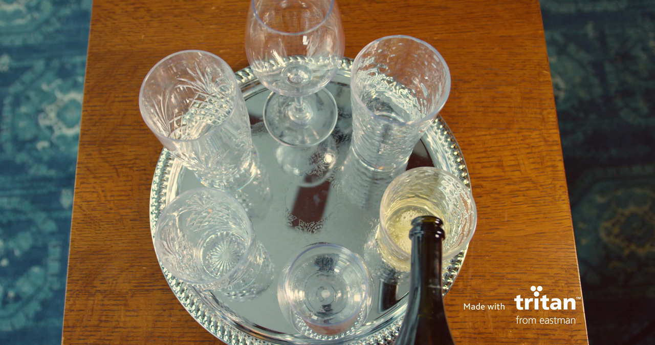 thumbnail video image 2 of NuGlass 24oz Tritan Ribbed Tumbler 6-Pack, BPA Free, 2 of 8