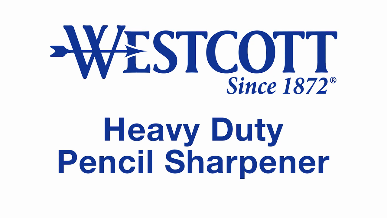 thumbnail video image 2 of Westcott iPoint Heavy-Duty Electric Pencil Sharpener, Fast Helical Blade, Auto Shut-Off, Office & Classroom, Black, 2 of 15