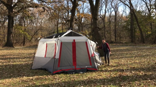 Ozark Trail 8-Person Instant Hexagon Tent with LED Lights