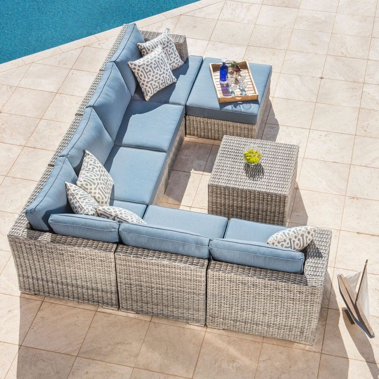 Niko 8 Piece Modular Seating Set My Dba Expo Int L - Sirio Patio Furniture Niko Niko 8 Piece Modular Seating Set My Dba Expo Int L - Sirio Patio Furniture Niko