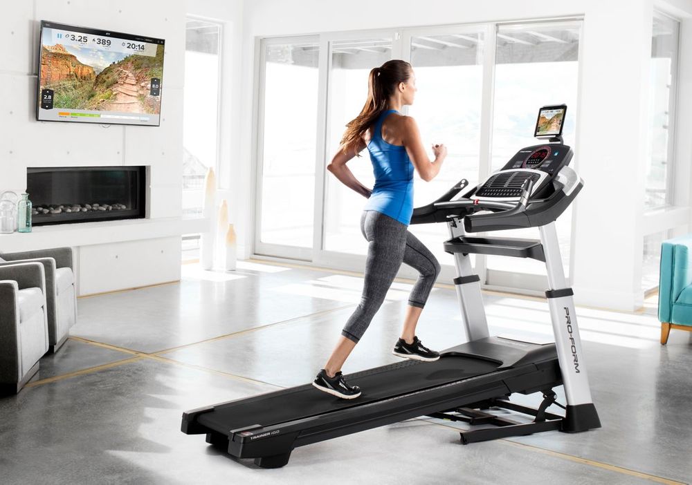 Proform trainer 10 0 treadmill with 1 year ifit coach included assemb