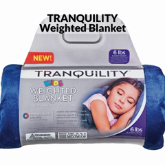 Tranquility Kid s Weighted Blanket 6lbs with Washable Cover Blue