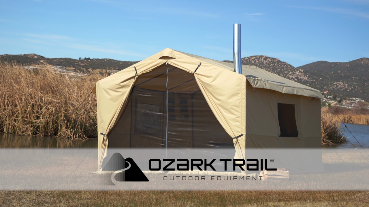 Ozark Trail North Fork Tent with a Integrated Stove Jack, 6-Person