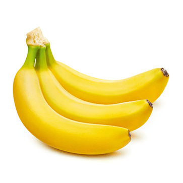 A bunch of bananas to represent potassium.