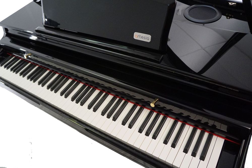 Artesia AG50 Digital Grand Piano Bundle, Hand Rubbed 4’ Hi Gloss Ebony