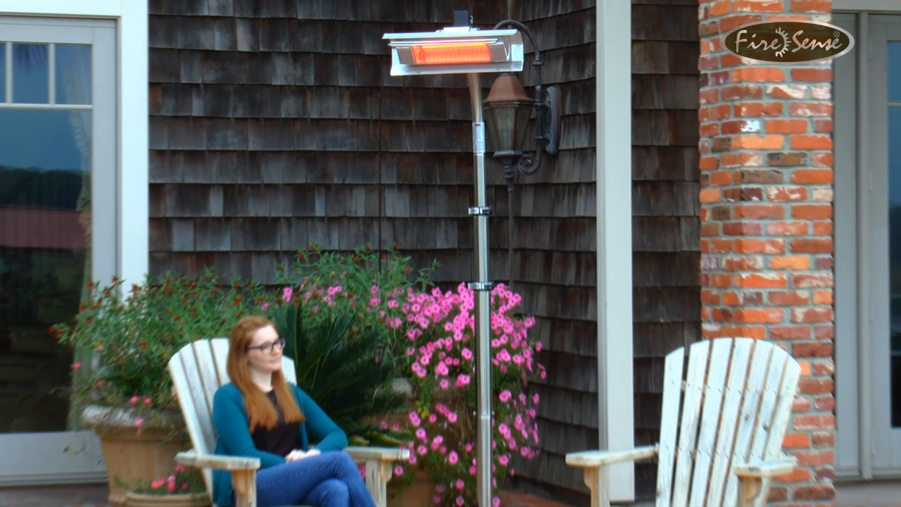 Fire Sense Stainless Steel Telescoping Offset Pole Mounted Infrared Fire Sense Stainless Steel Telescoping Offset Pole Mounted Infrared Patio Heater Com