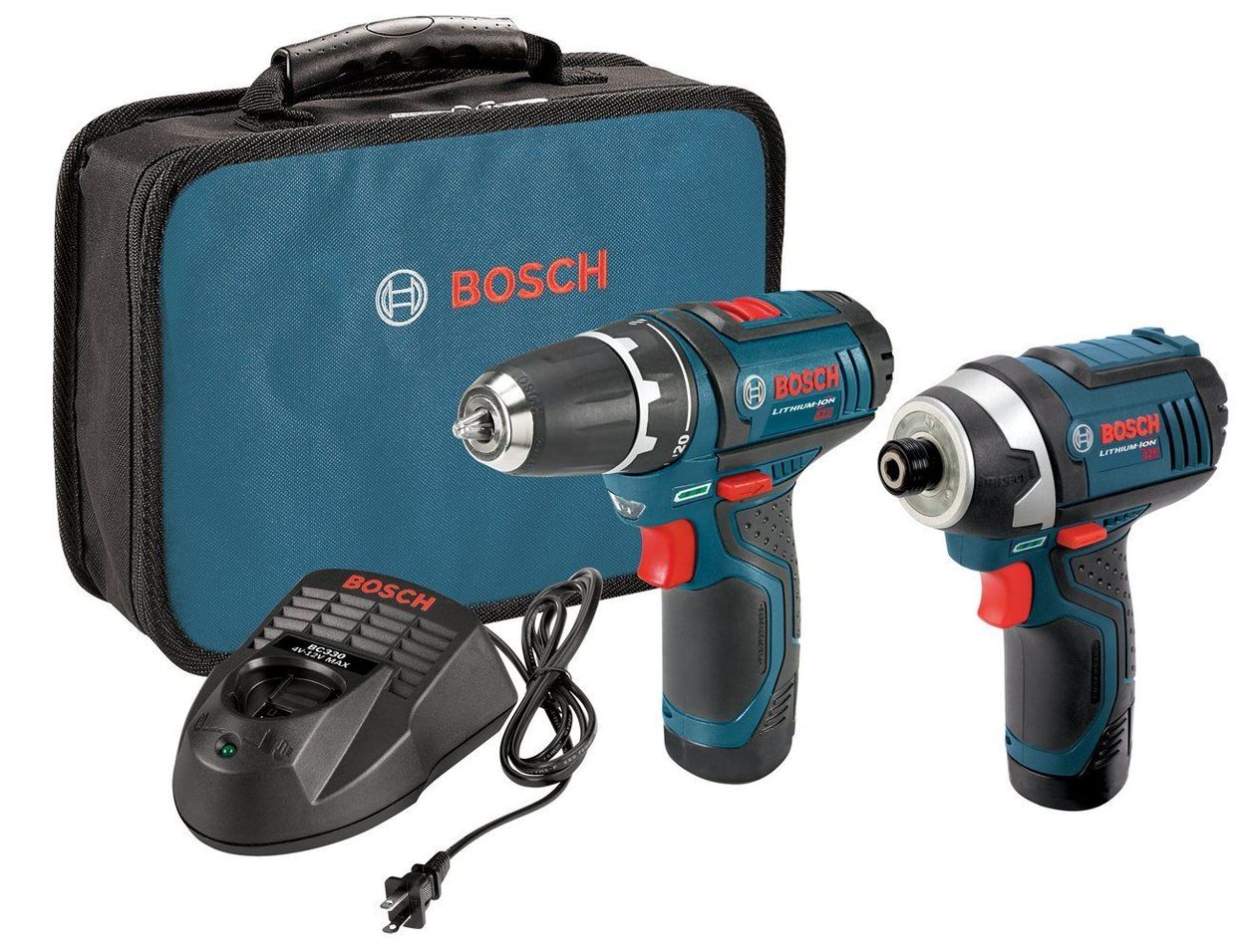 Bosch 2 Tool 12 Volt Max Power Tool Combo Kit With Soft Case