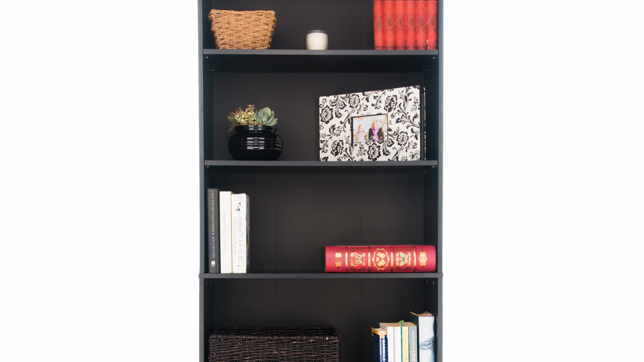 Mainstays 71 5 Shelf Standard Bookcase Multiple Finishes Com
