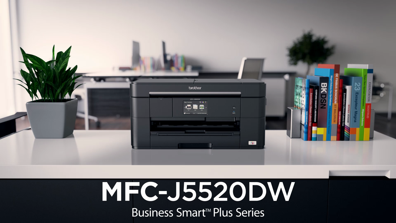 thumbnail video image 2 of Brother Business Smart Plus MFC-J5520DW All-in-One Inkjet Printer, Copy/Fax/Print/Scan -BRTMFCJ5520DW, 2 of 11
