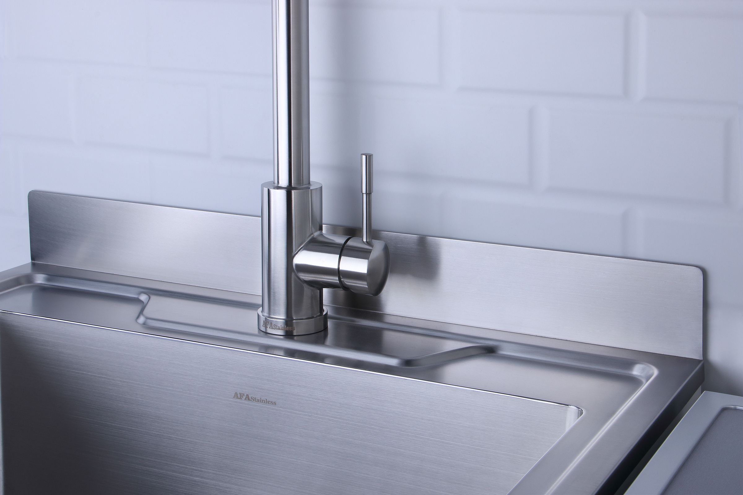 Stainless Steel Utility Laundry Sink 25" x 22" with Faucet &