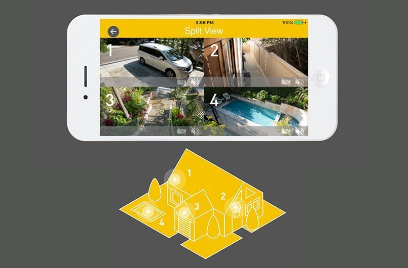 Koda App-Controlled Security Camera with Motion-Activated Floodlight