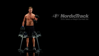 NordicTrack Select-A-Weight 55 lb. Adjustable Dumbbells with Fitted Storage Tray, Sold as Pair - image 2 of 59