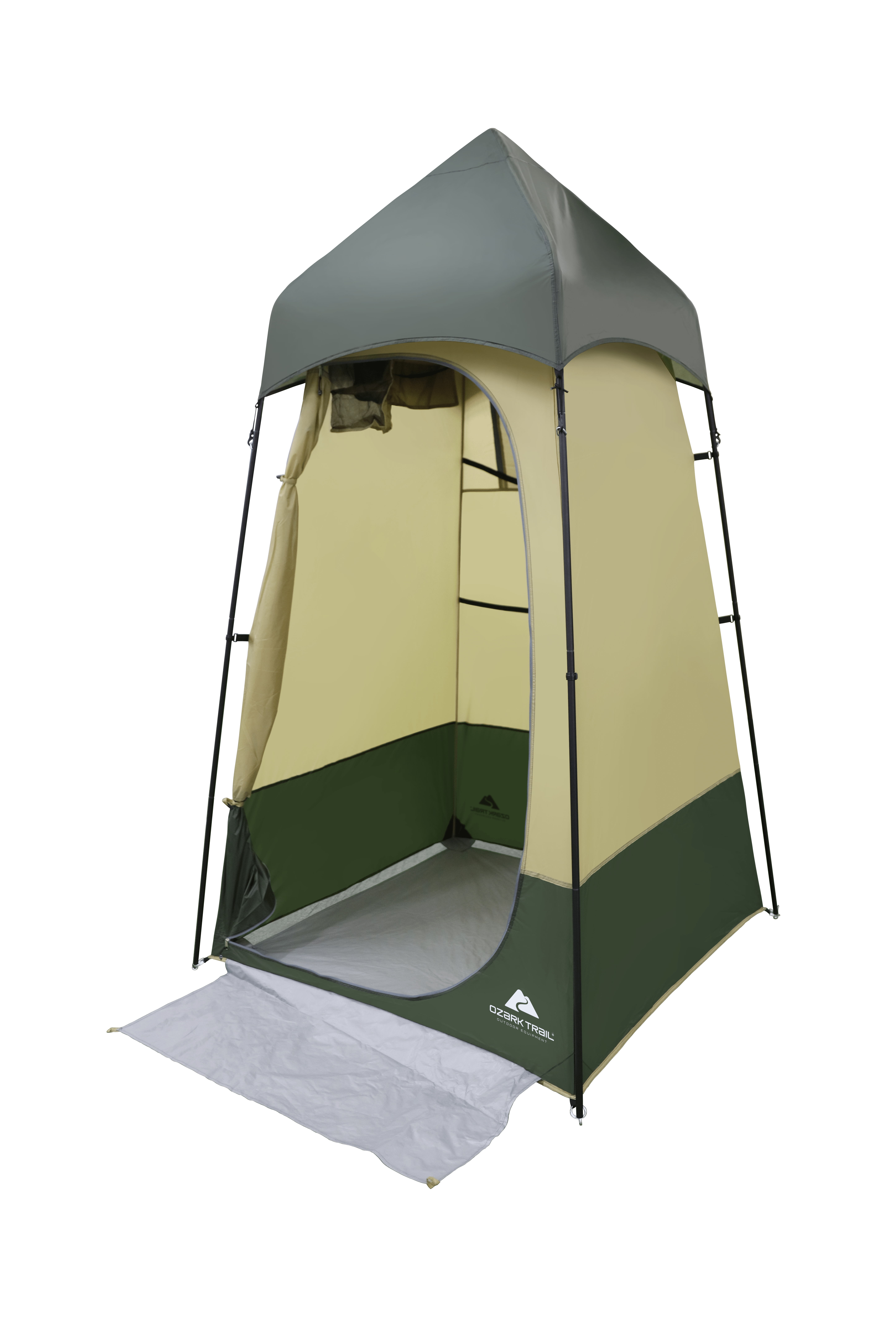 Ozark Trail Hazel Creek Lighted Shower Tent 1 Room, Green