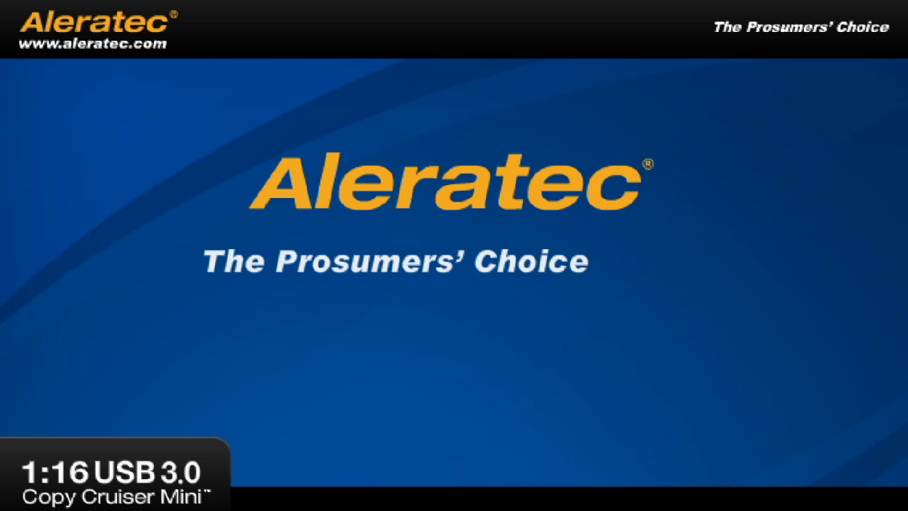 thumbnail video image 2 of Aleratec 1:16 USB 3.0 Copy Cruiser Mini - USB drive duplicator, 2 of 3