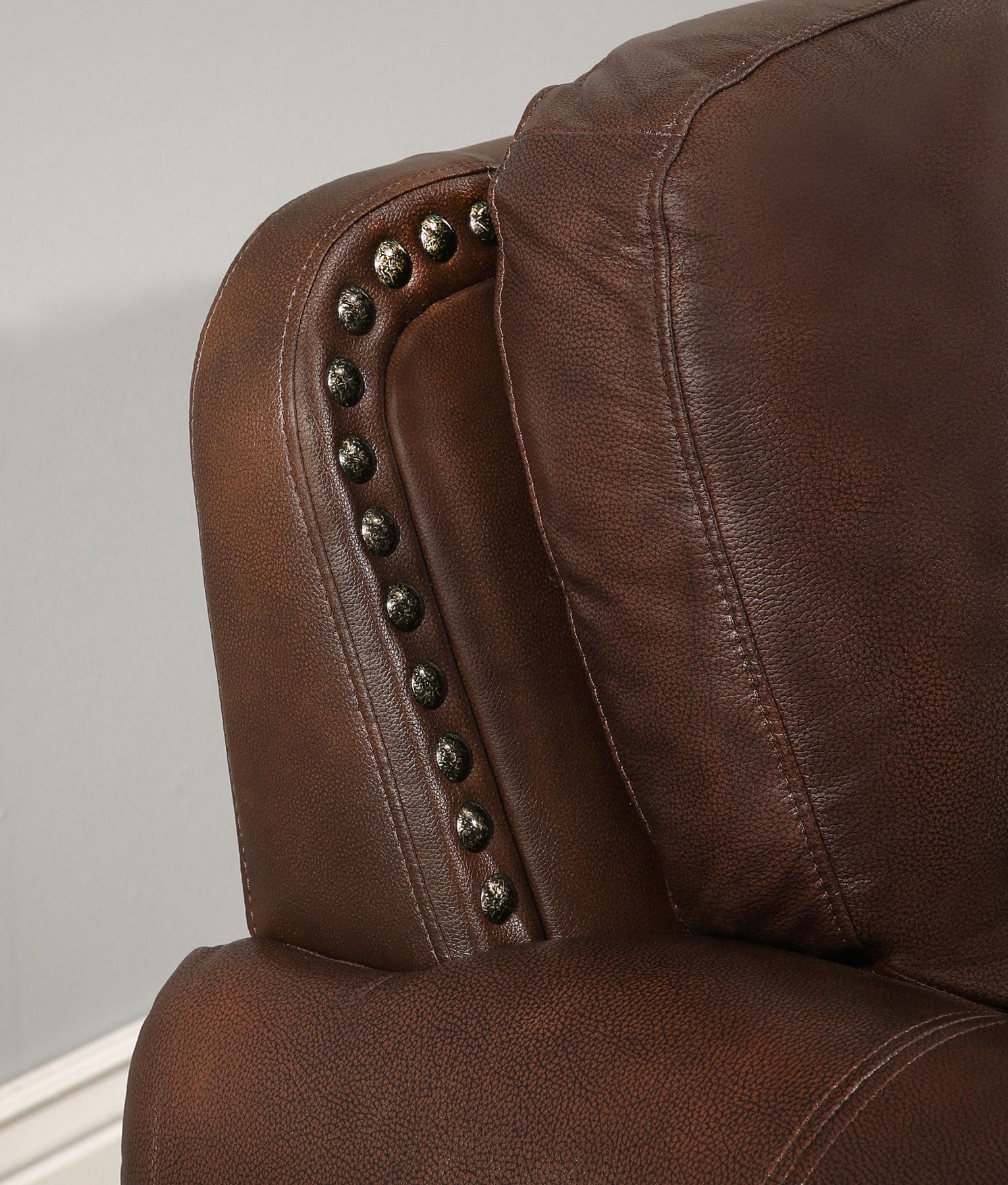 Austin Top Grain Leather Sectional With Ottoman Includes Left Facing Loveseat Corner Wedge Armless Chair Right And Ottoman
