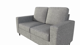 DHP Cooper Loveseat 2 Seater Sofa, Gray Linen - image 2 of 17