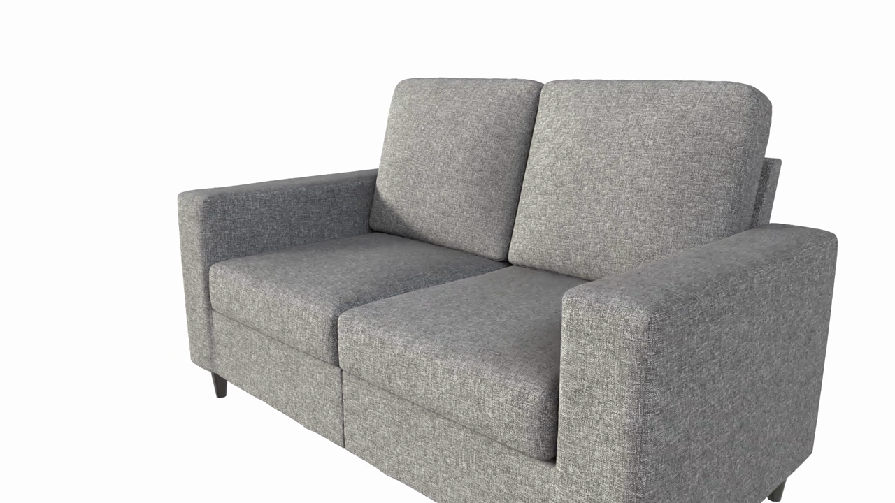 thumbnail video image 2 of DHP Cooper 3 Seater Sofa, Gray Linen, 2 of 18