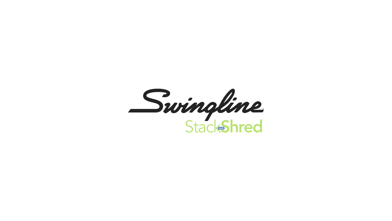 thumbnail video image 2 of Swingline, SWI1757574, Stack-and-Shred™ 80X Auto Feed Shredder, 1 Each, Black, 2 of 6