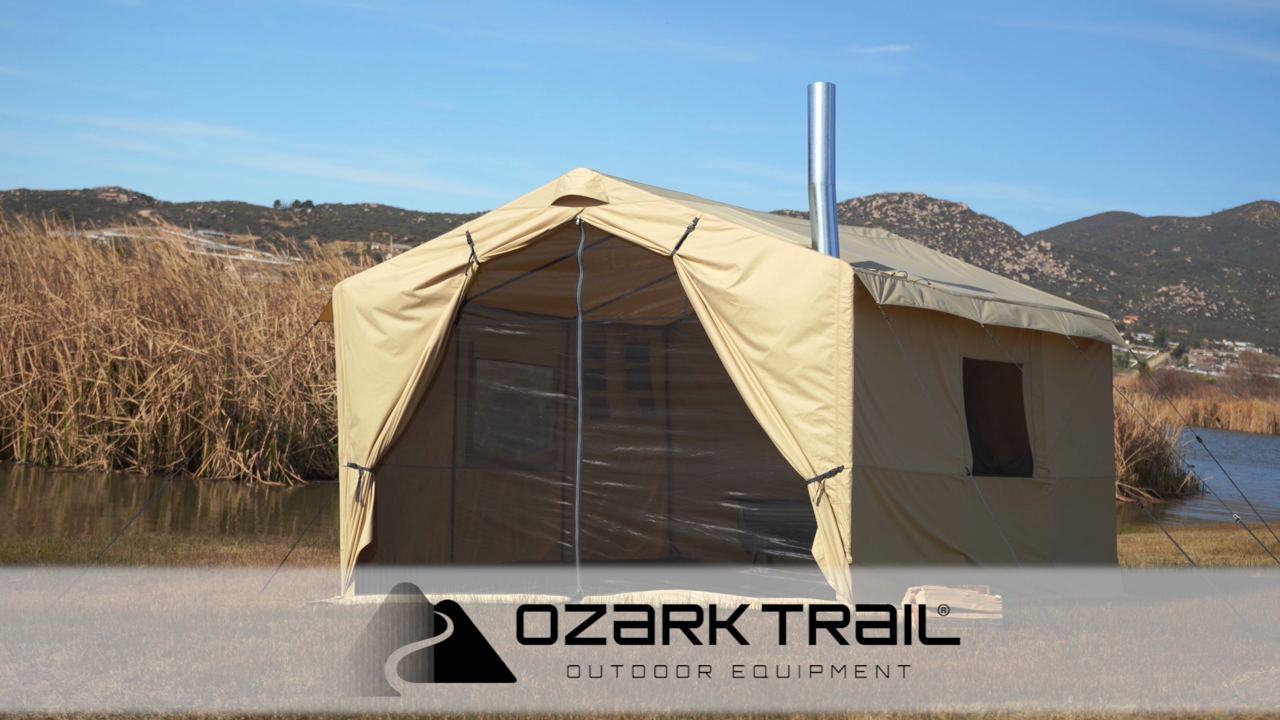 Ozark Trail North Fork Tent with a Integrated Stove Jack, 6-Person