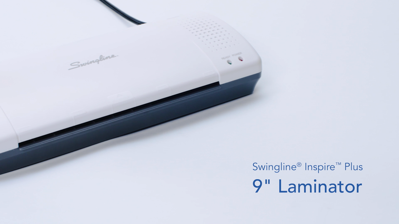 thumbnail video image 2 of Swingline Inspire Plus Thermal Pouch Laminator, 9" Max Width, 4 Minute Warm-up, 3 - 5 Mil, 2 of 5