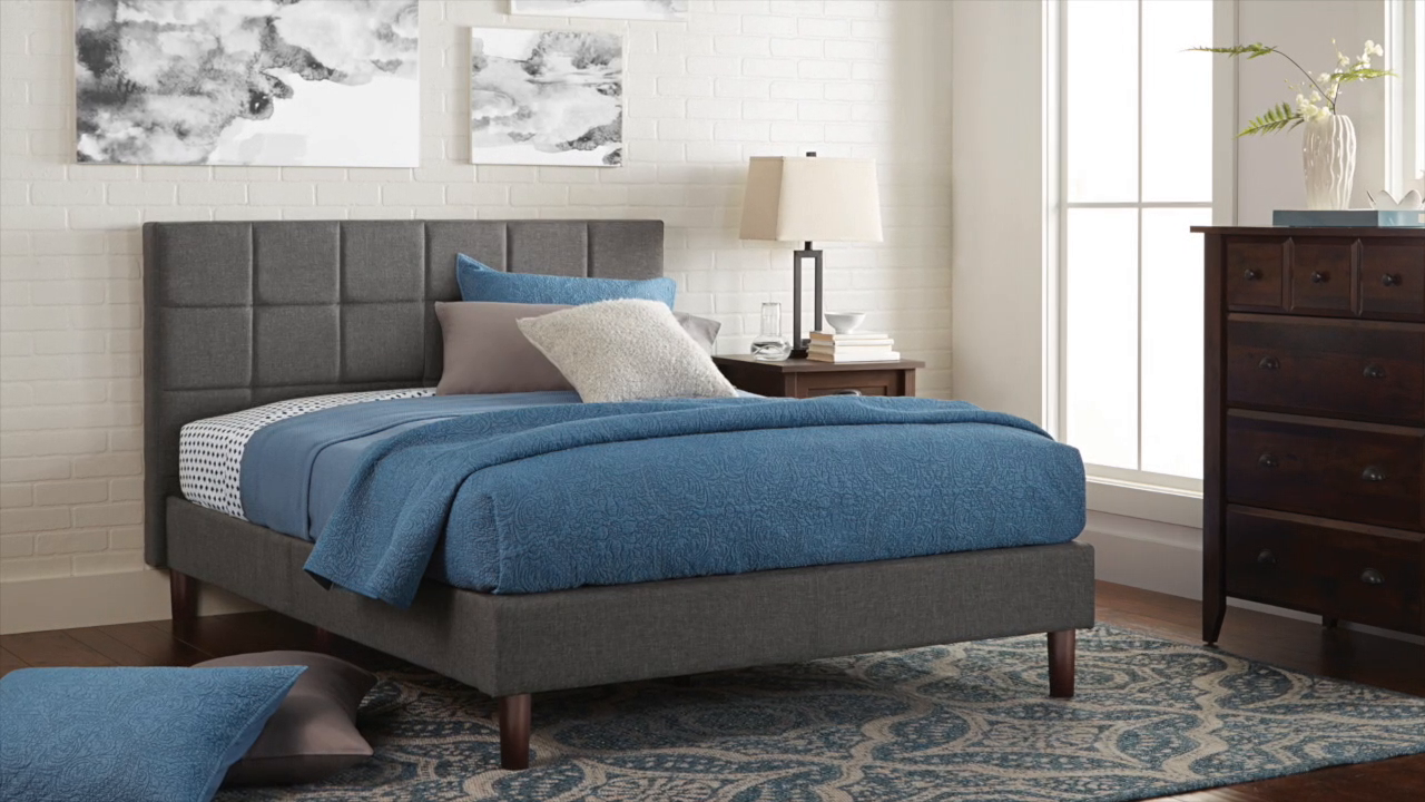 Better Homes Gardens Knox Upholstered Platform Bed Queen