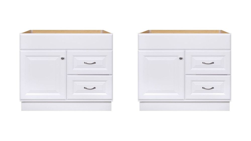 Project Source 36 In White Bathroom Vanity Cabinet At Lowes Com