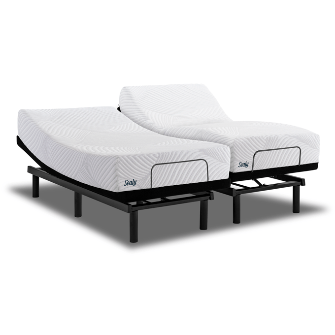 Sealy Worthy Cushion Firm Split King Memory Foam Mattress With Split King Memory Foam Mattress