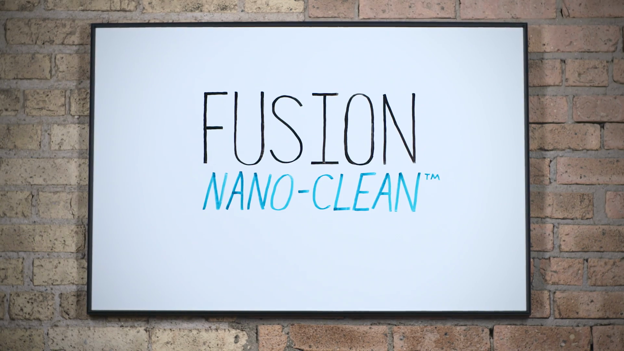 thumbnail video image 2 of Quartet NA4836FB Fusion Nano-Clean 48 x 36 Magnetic Whiteboard - White Surface/Black Aluminum Frame, 2 of 3