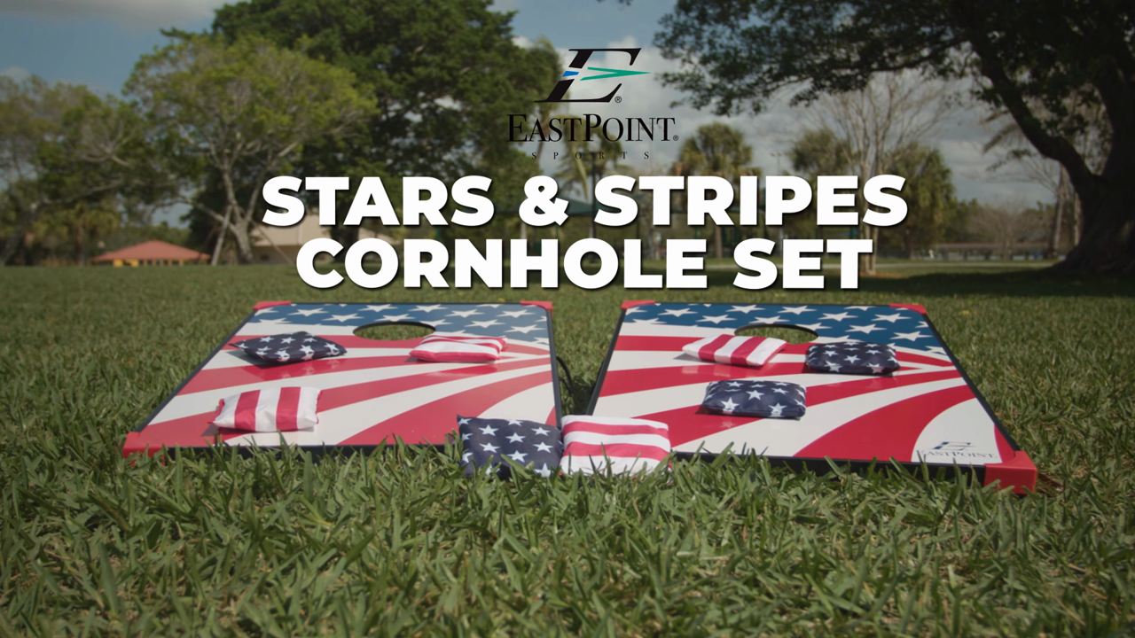 thumbnail video image 3 of EastPoint Sports Americana Cornhole Boards, 3 of 8