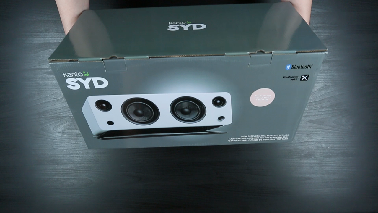 thumbnail video image 4 of Kanto SYD Powered BT Speaker, Off-Black, 4 of 4