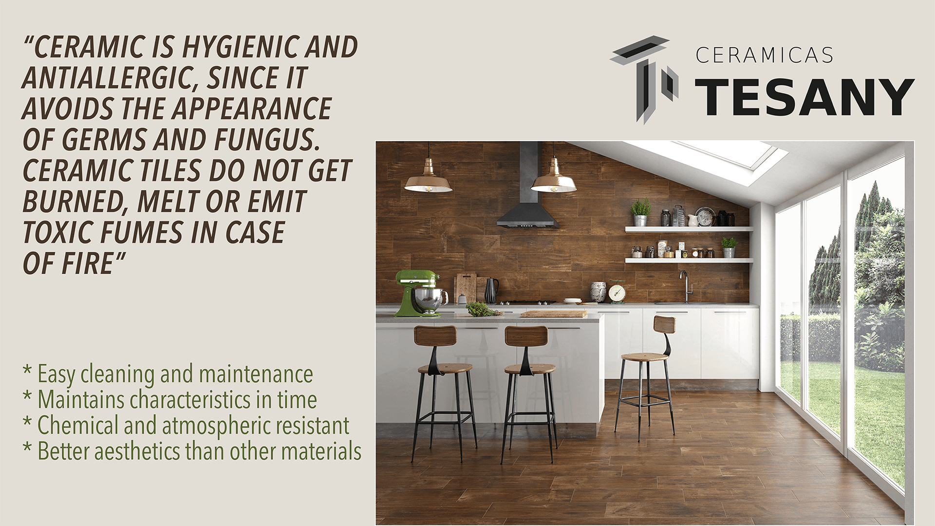 Ceramicas Tesany Acadia Brown Matte 8 In X 24 Ceramic Wood Ceramic Is Hygienic And Antiallergic Since It Avoids The Appearance Of