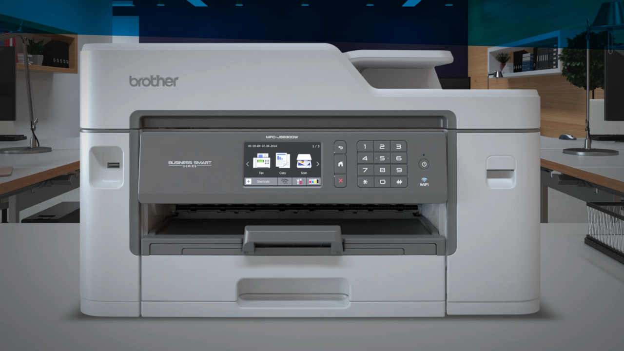 thumbnail video image 2 of Brother MFC-J5830DWXL All-in-One Color Inkjet Printer, Wireless Connectivity, Automatic Duplex Printing, Includes up to 2 Years of Ink, 2 of 6