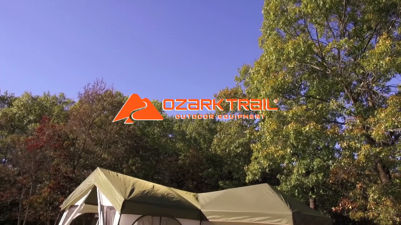 thumbnail video image 2 of Ozark Trail Flat Creek 12 Person Family House Tent, 2 of 13