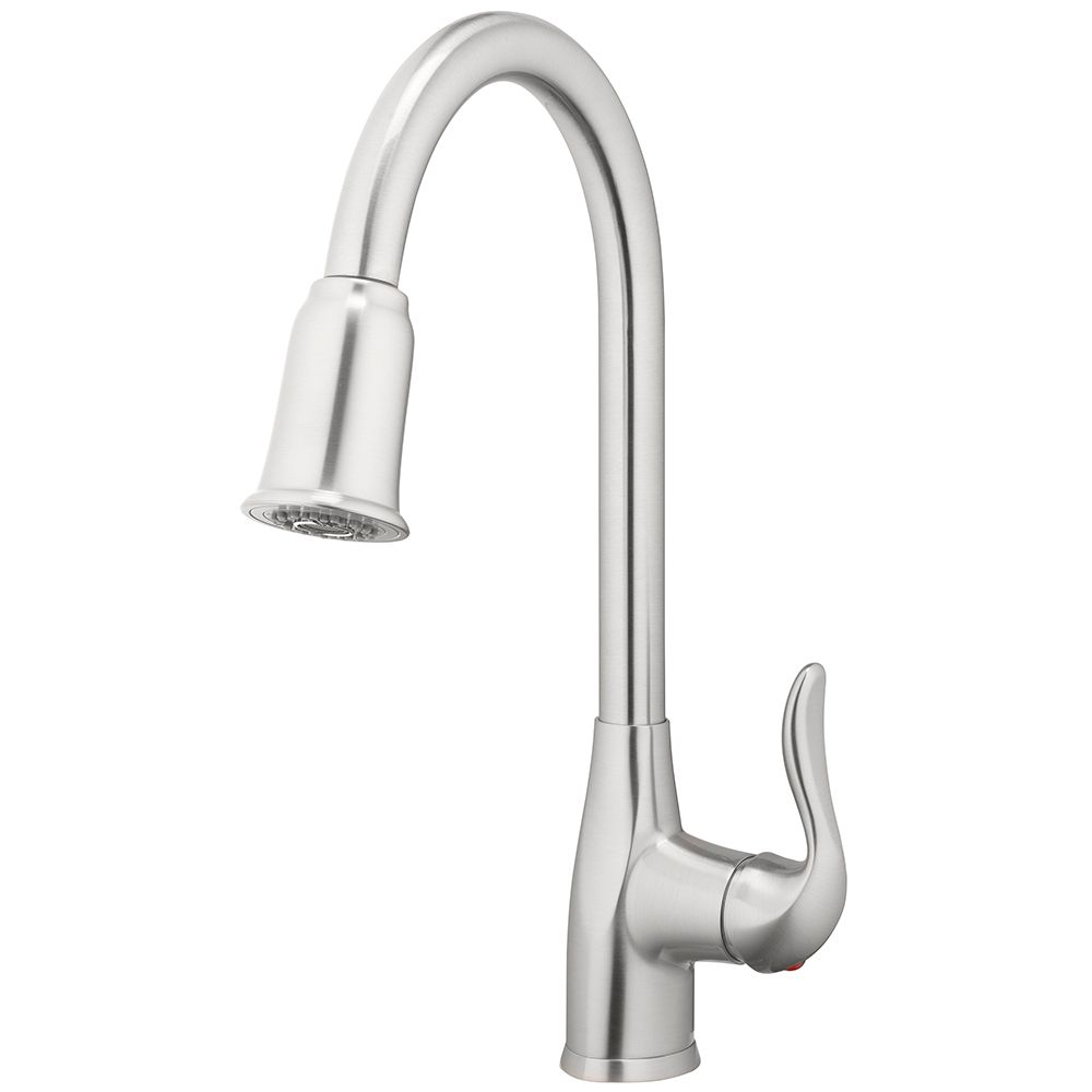 Home2o Kennedy Brushed Nickel 1 Handle Deck Mount Pull Down Kitchen
