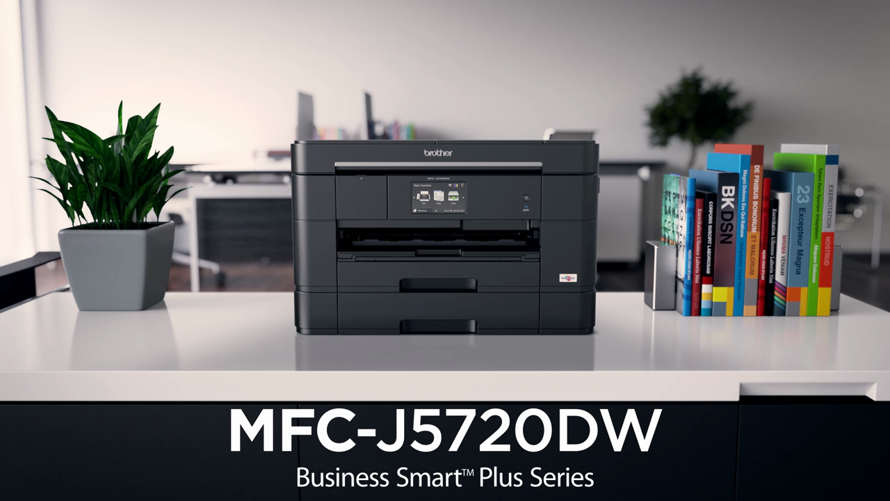 thumbnail video image 2 of Brother MFC-J5720DW - Multifunction printer - color - ink-jet - Legal (8.5 in x 14 in) (original) - A3/Ledger (media) - up to 12 ppm (copying) - up to 22 ppm (printing) - 580 sheets - 33.6 Kbps - USB 2.0, LAN, Wi-Fi(n), USB host, 2 of 5