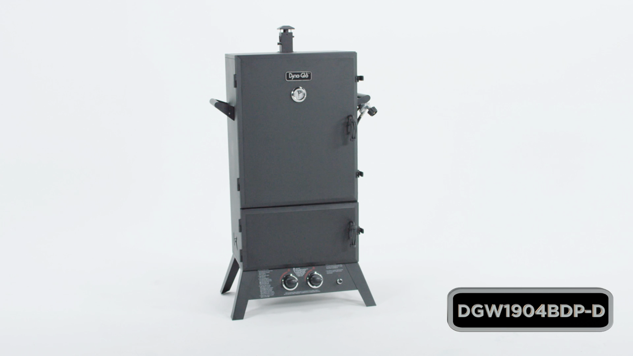 thumbnail video image 2 of Dyna-Glo Propane Vertical Food Smoker, 2 of 10