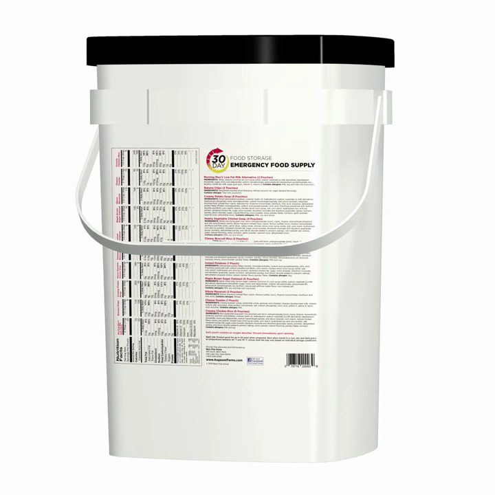 Augason Farms QSS-Certified 1-Person 30-Day Emergency Food Supply