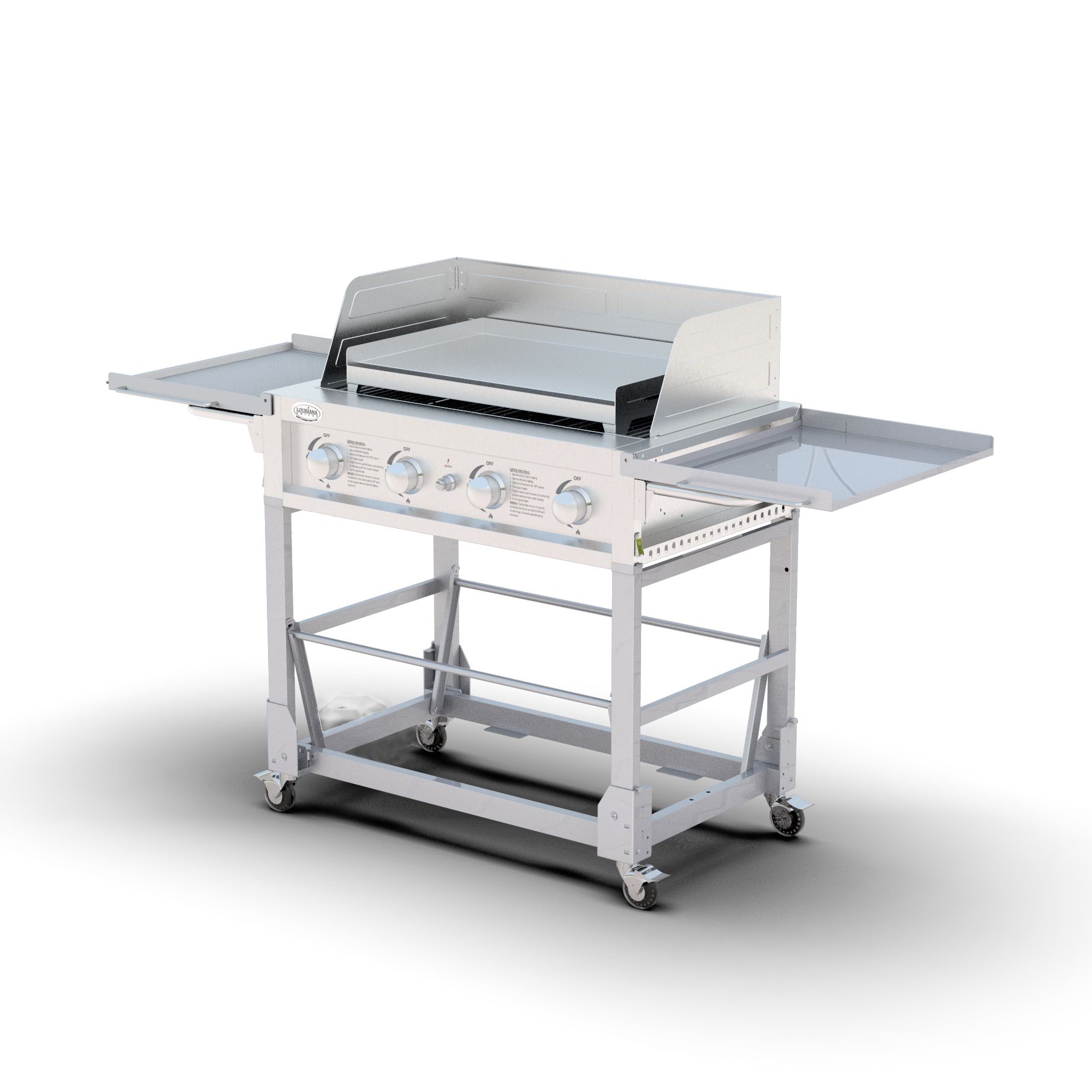 35 7/8 x 27 x 4 Add-On 6 Burner Griddle Top