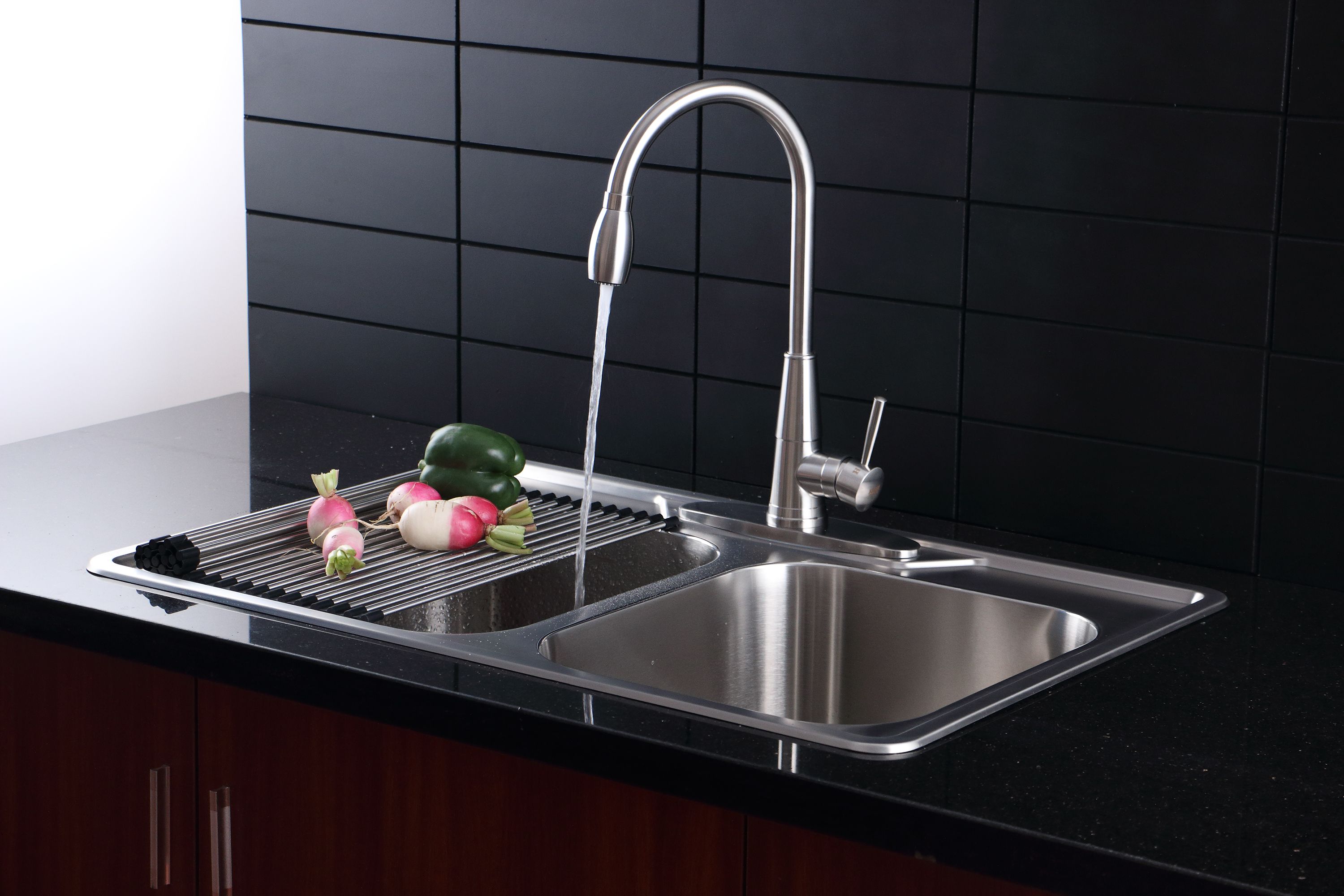 kitchen sink with faucet combo