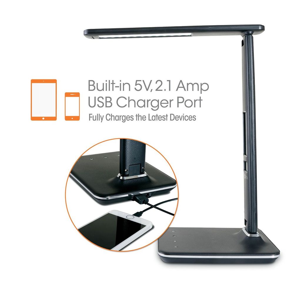 Ottlite Executive Desk Lamp with 2.1A USB Charging Port Choose Color eBay