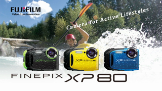 Fujifilm FinePix XP80 16.4 Megapixel Compact Camera, Yellow