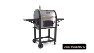 Dyna-Glo 20.50 in. W, Stainless Heavy-Duty Charcoal Grill with Wheels - image 2 of 11