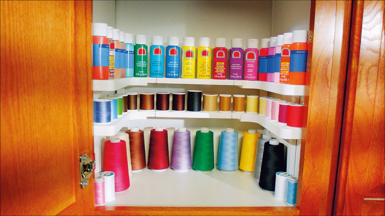 Organized cabinet