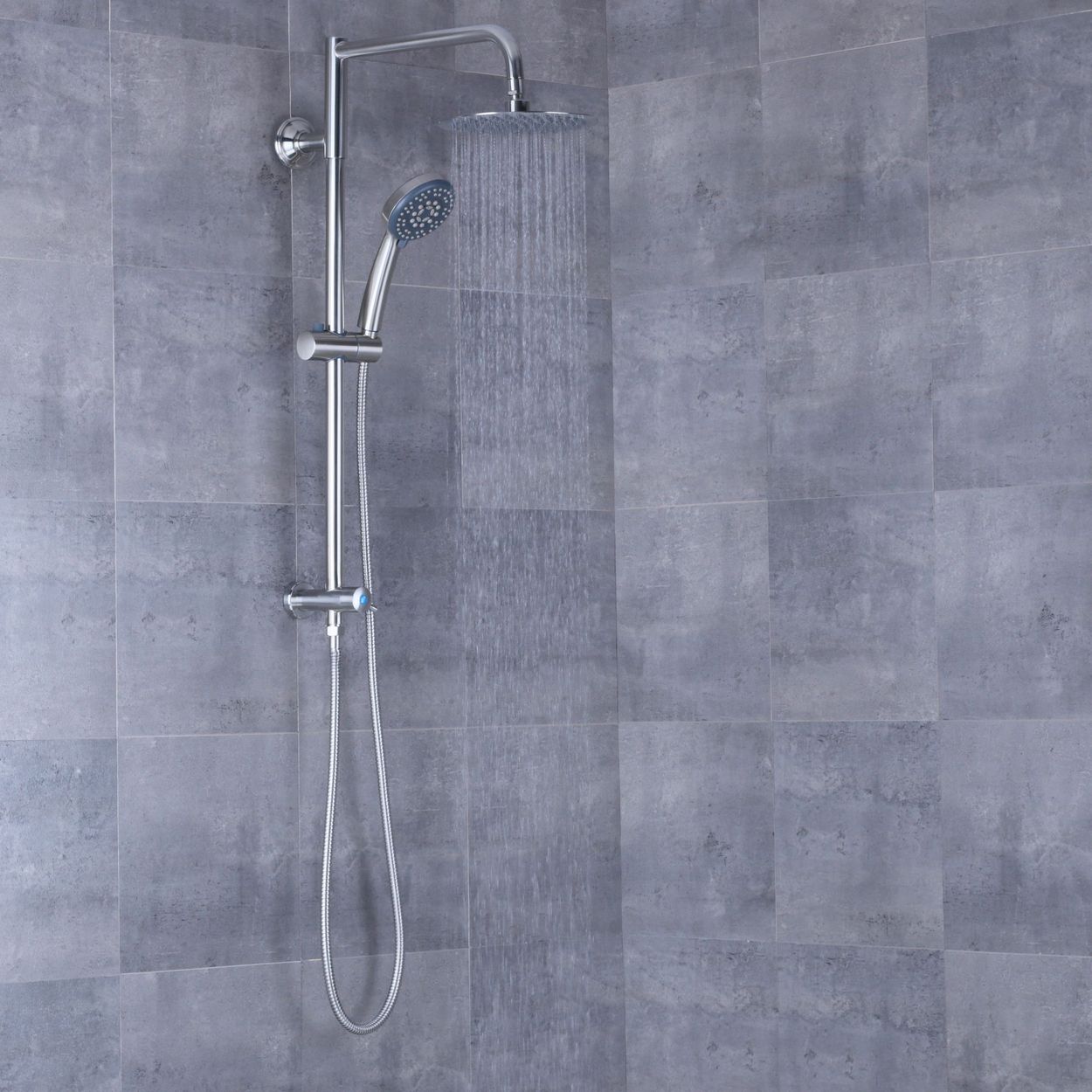 8/"10/"12/"16/"Brushed Gold LED Shower Combo Set Luxury Rain Shower System W//Spray