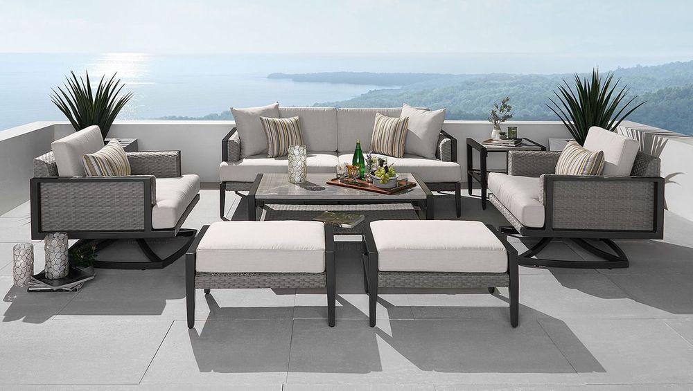 Vistano 7 Piece Seating Set With Motion Club Chairs