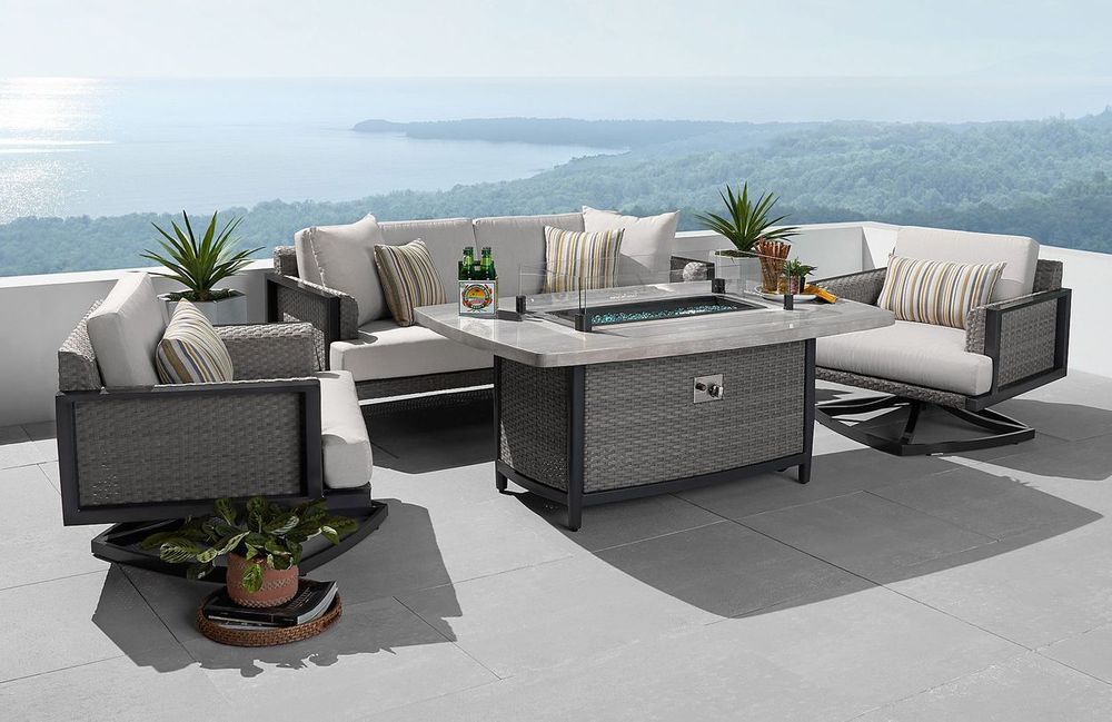 Vistano 4 Piece Fire Seating Set
